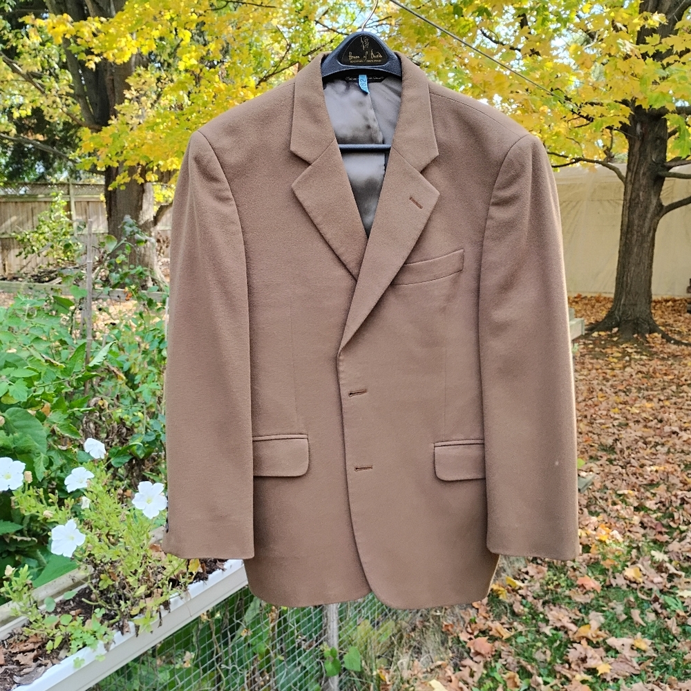 Men's 100% Cashmere Blazer Size M Made In Canada
